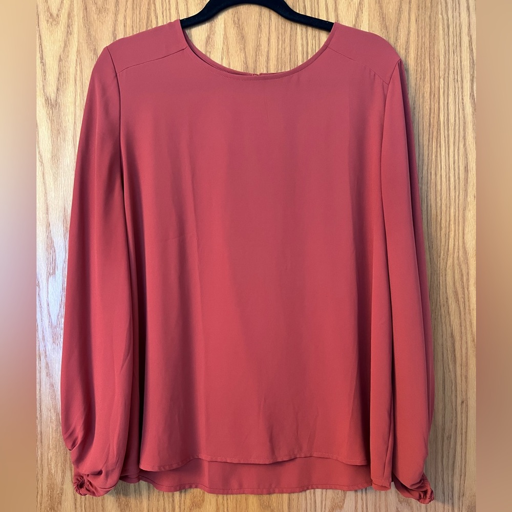 Loft Simple Rust Blouse - image 1